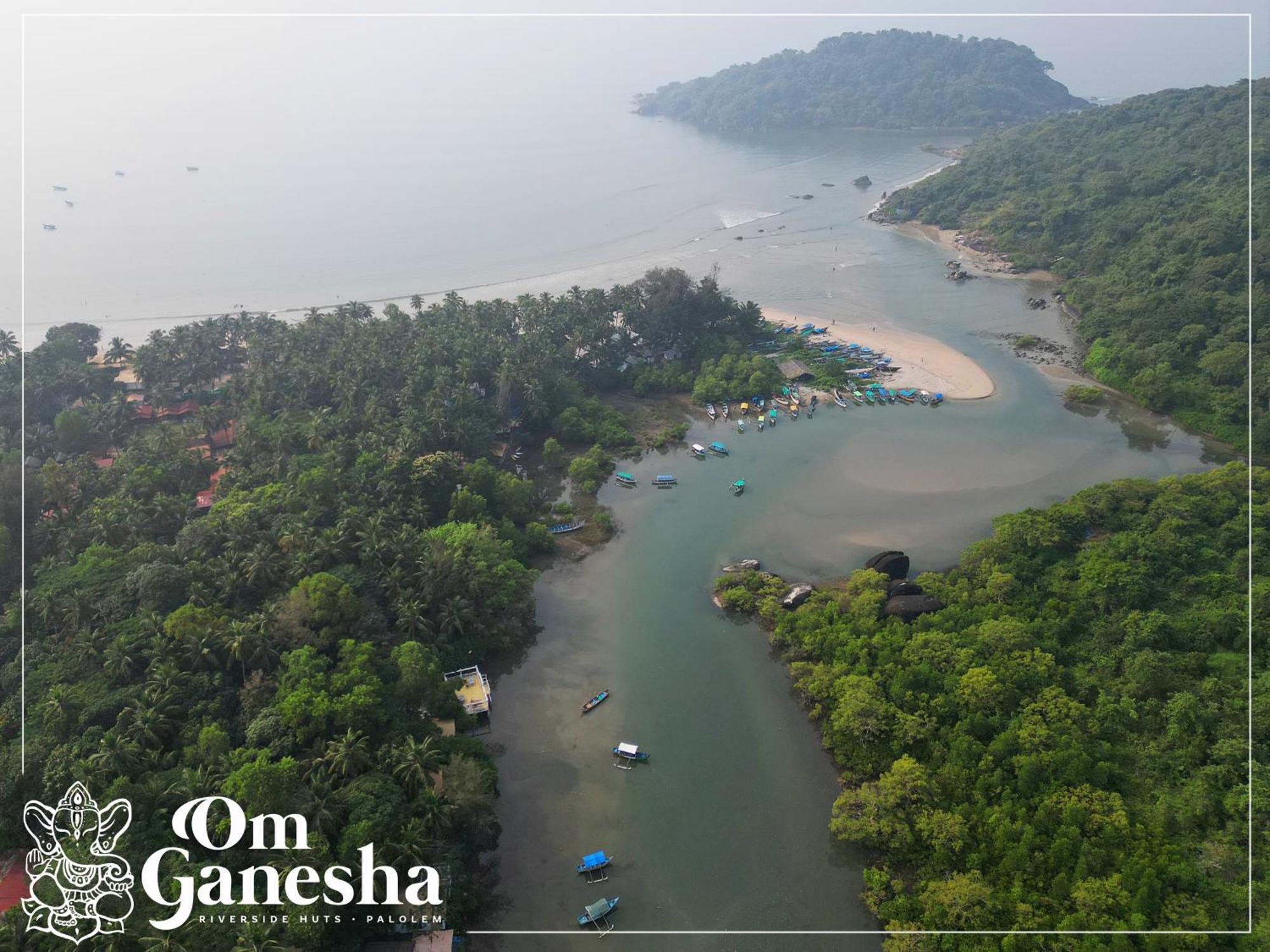 Om Ganesha Hotel Palolem Bagian luar foto